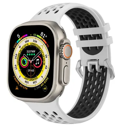Športový remienok pre Apple Watch bielo-čierný